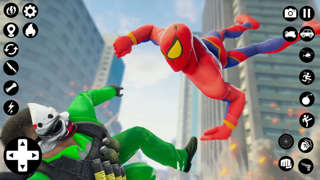 Flying Spider - Hero Man Games - Gameplay image of android game