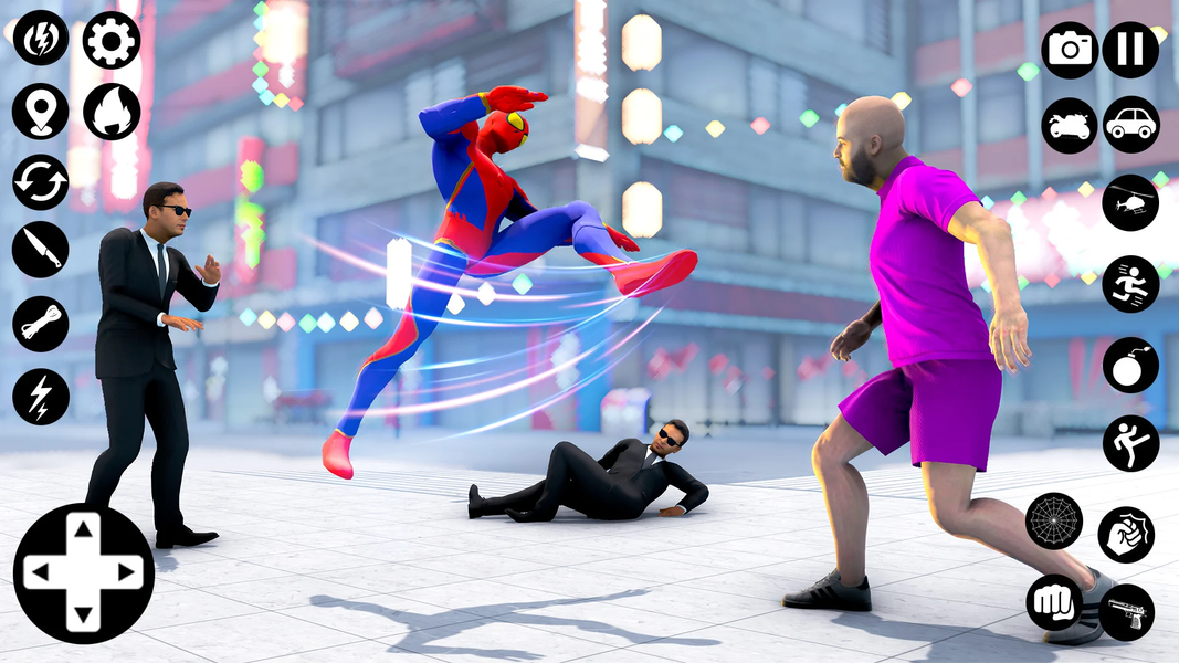Flying Spider - Hero Man Games - Gameplay image of android game