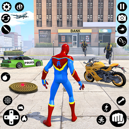 Flying Spider - Hero Man Games - Gameplay image of android game