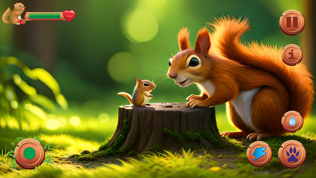 Wild Squirrel Simulator Game - عکس برنامه موبایلی اندروید