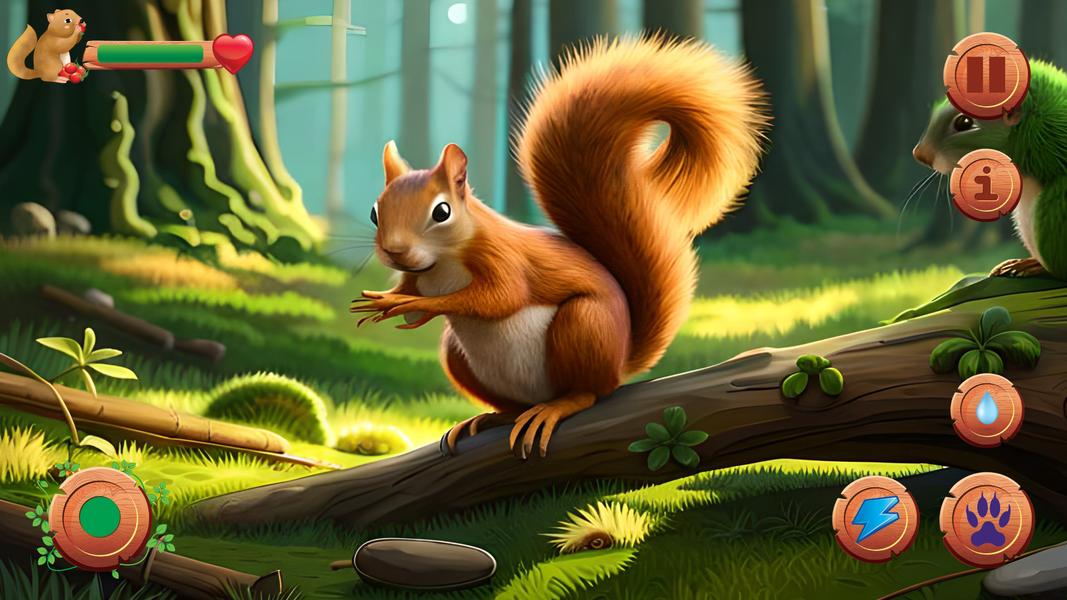 Wild Squirrel Simulator Game - عکس برنامه موبایلی اندروید