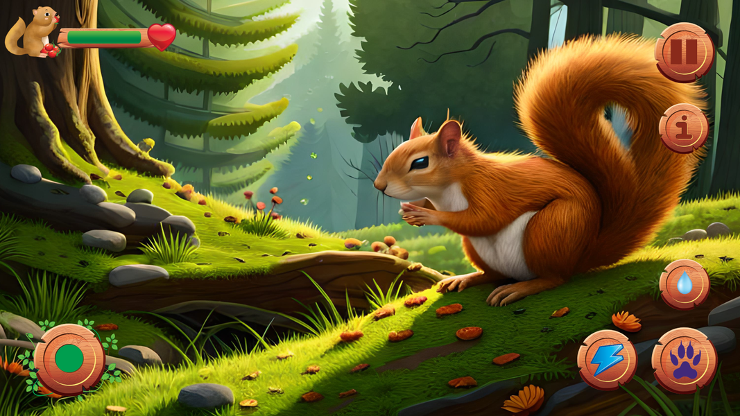Wild Squirrel Simulator Game - عکس برنامه موبایلی اندروید