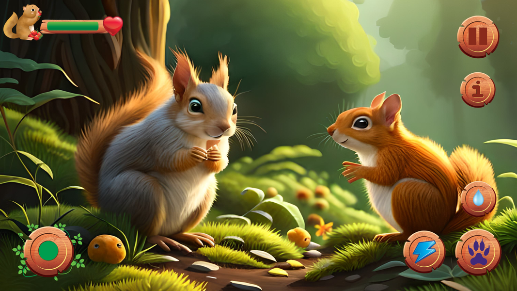 Wild Squirrel Simulator Game - عکس برنامه موبایلی اندروید