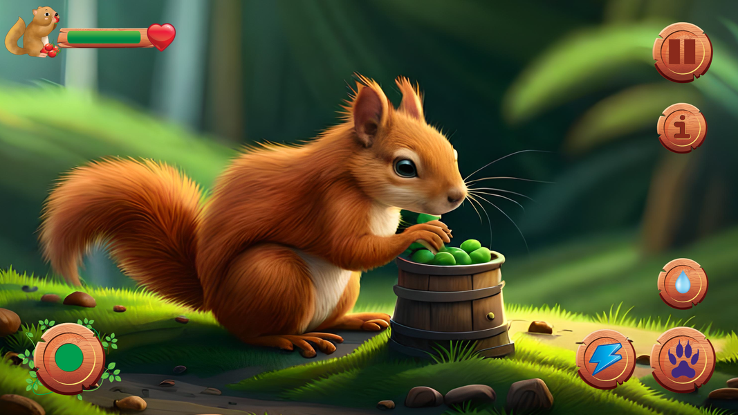 Wild Squirrel Simulator Game - عکس برنامه موبایلی اندروید