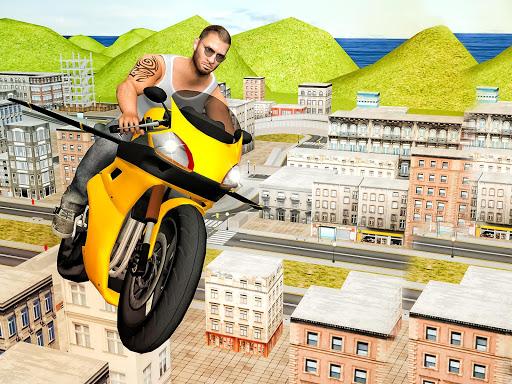 Flying Moto Racer 3d - Gameplay image of android game