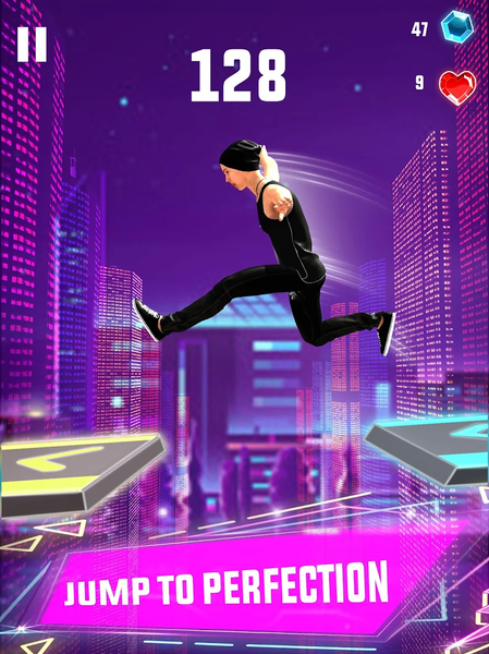 Sky Parkour Jumper Race ۳D - عکس بازی موبایلی اندروید