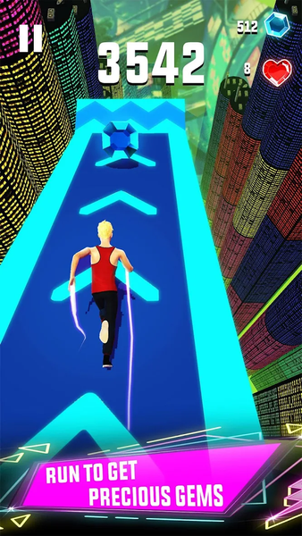 Sky Parkour Jumper Race 3D - Gameplay image of android game