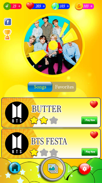 BTS KPOP Piano Tiles Game - Gameplay image of android game