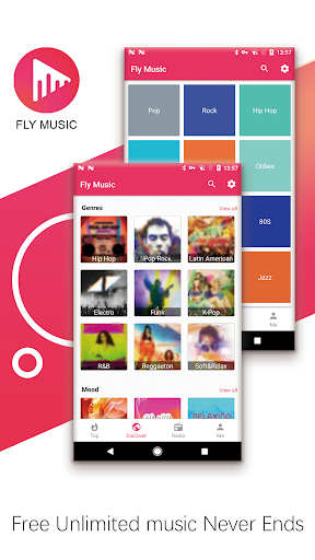 Fly Music - Free Music Video Player For You - عکس برنامه موبایلی اندروید