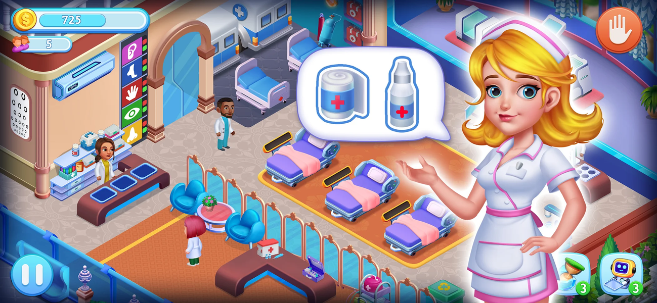 Hospital +: Happy ASMR Clinic - Gameplay image of android game