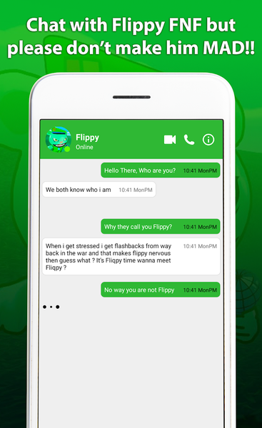 Scary Flippy FNF Fake Chat And - عکس بازی موبایلی اندروید