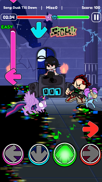 FNF Music Fire: Raptime Battle - Gameplay image of android game