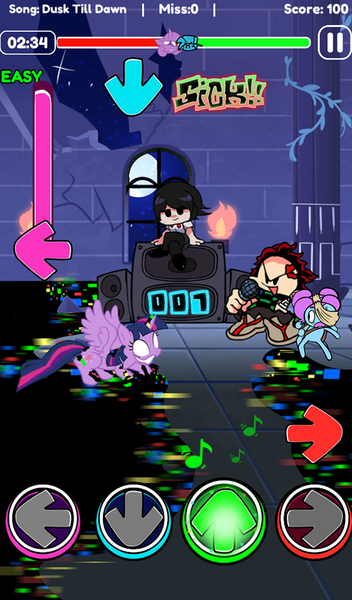 FNF Music Fire: Raptime Battle - Gameplay image of android game