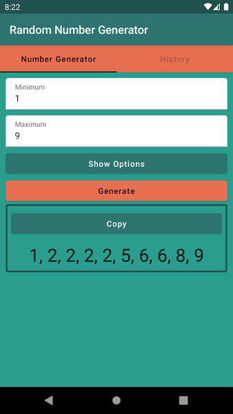 دانلود برنامه RNG - Random Number Generator اندروید | بازار