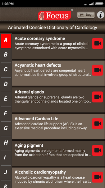 Cardiology-Animated Dictionary - Image screenshot of android app