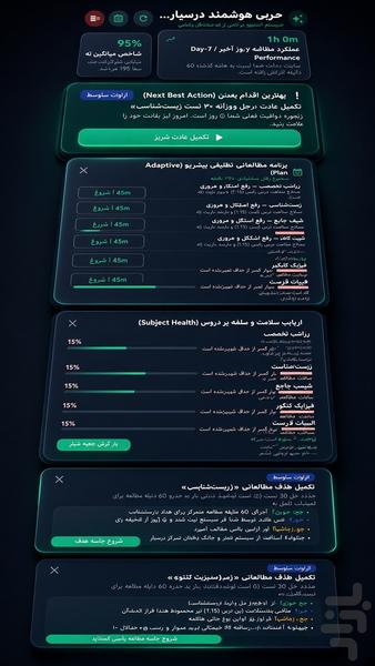درسیار؛ برنامهریزی و تمرکز مطالعه - Image screenshot of android app
