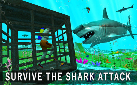 Shark Attack Wild Simulator (by Integer Games) Android Gameplay [HD] 