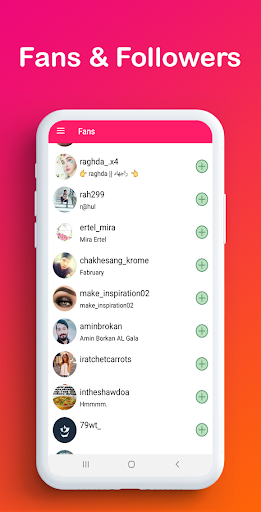 Unfollow for Instagram - Fans & Non followers - Image screenshot of android app