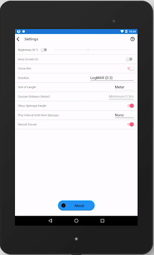 Tumbling E Chart - عکس برنامه موبایلی اندروید