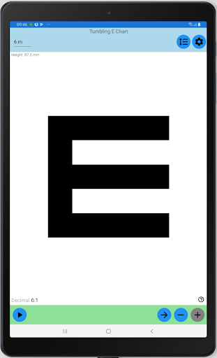 Tumbling E Chart - عکس برنامه موبایلی اندروید