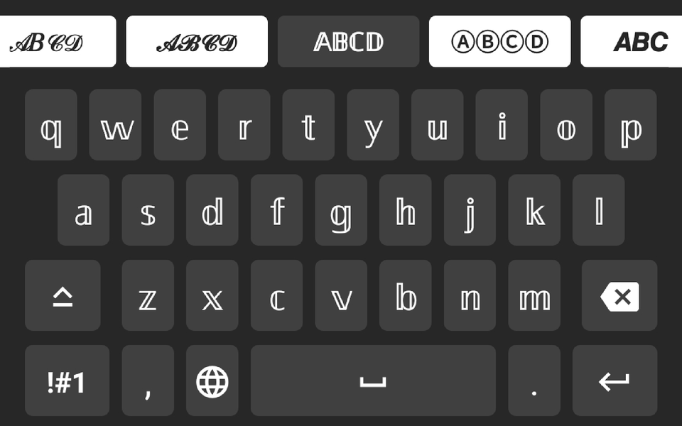 Aa Fonts Keyboard & Emoji - Image screenshot of android app
