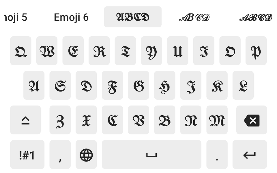 Aa Fonts Keyboard & Emoji - Image screenshot of android app
