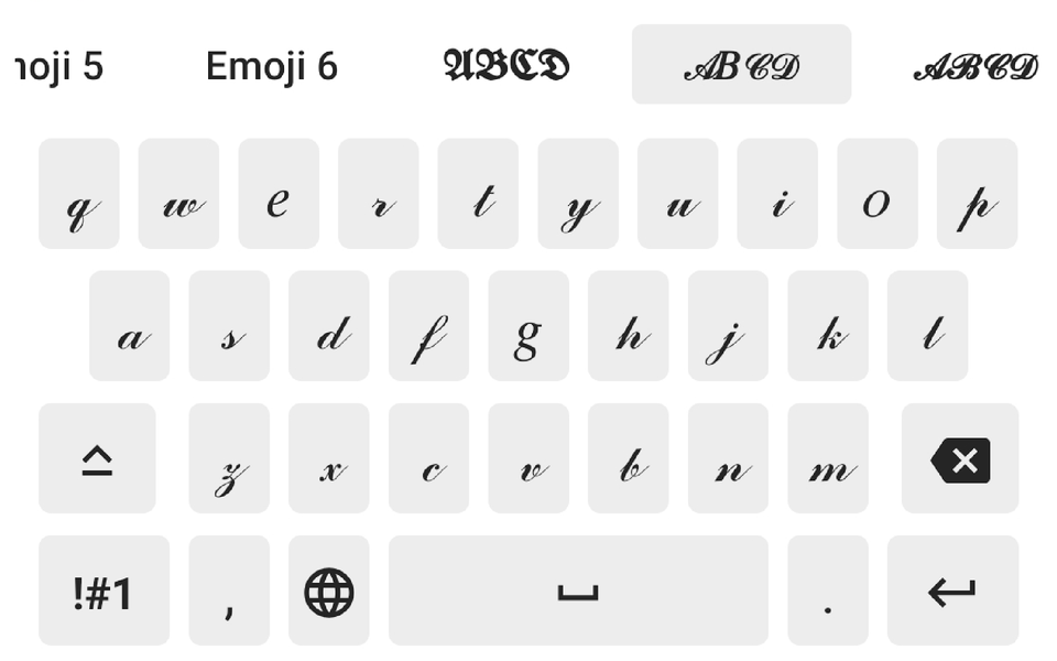 Aa Fonts Keyboard & Emoji - Image screenshot of android app