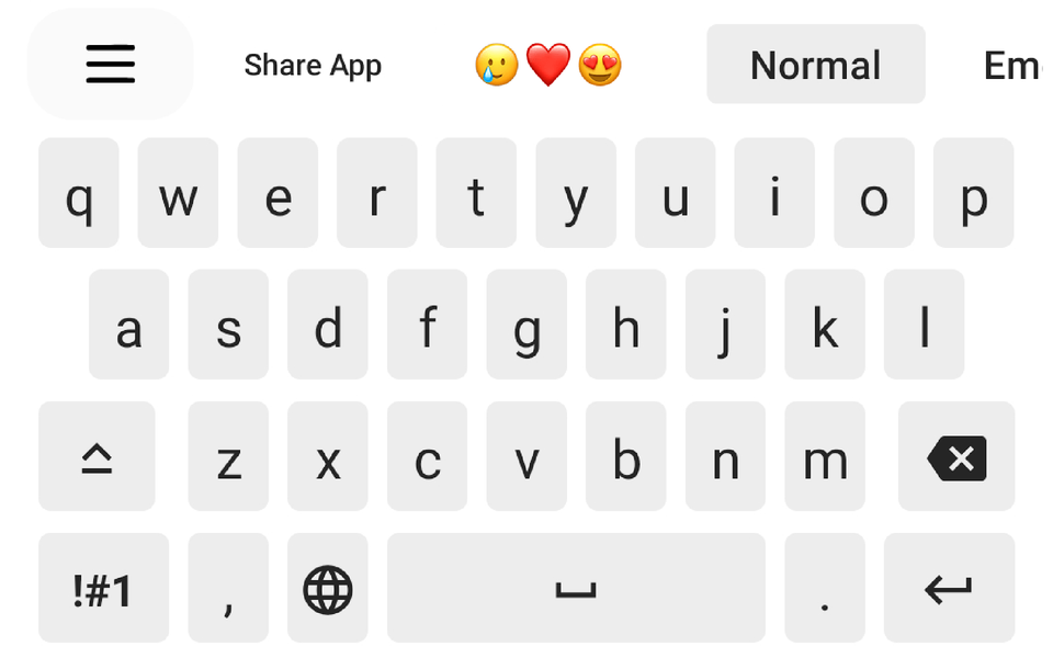 Aa Fonts Keyboard & Emoji - Image screenshot of android app