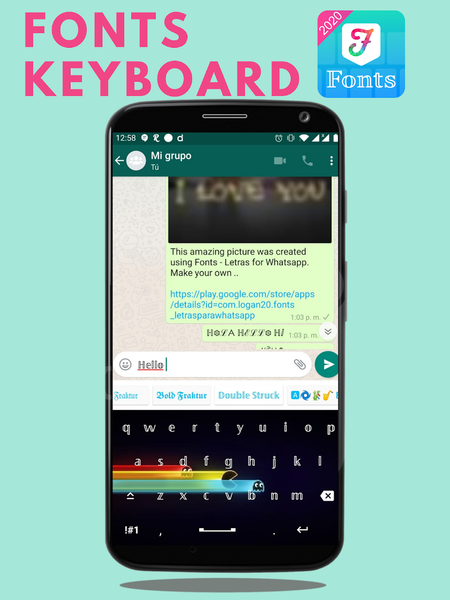 Fonts Keyboard: Stylish Text - عکس برنامه موبایلی اندروید