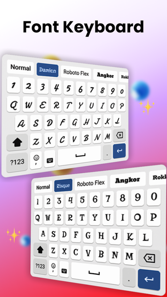 Fonts Keyboard Themes - Emoji - عکس برنامه موبایلی اندروید