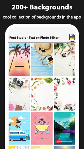 Font Studio add text to photo - عکس برنامه موبایلی اندروید