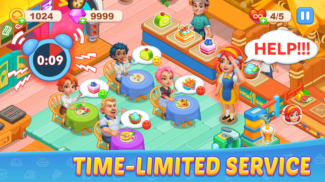 Diner Fever: Cooking Game - Gameplay image of android game