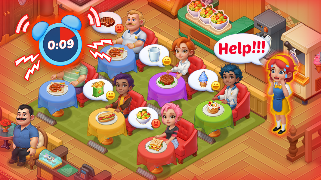 Diner Fever: Cooking Game - Gameplay image of android game