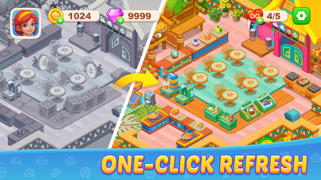 Diner Fever: Cooking Game - Gameplay image of android game