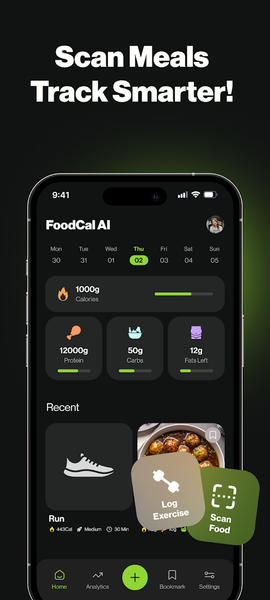 FoodCal AI - عکس برنامه موبایلی اندروید