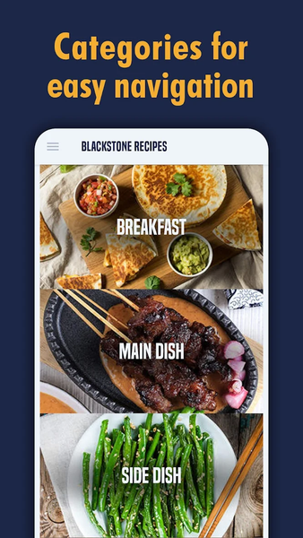 Blackstone Recipes - Image screenshot of android app