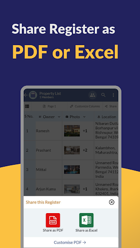 Record Book Excel RegisterBook - Image screenshot of android app