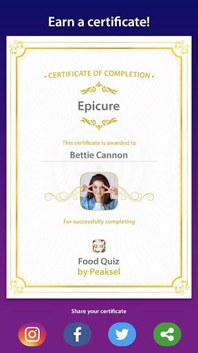 Food Quiz - Gameplay image of android game