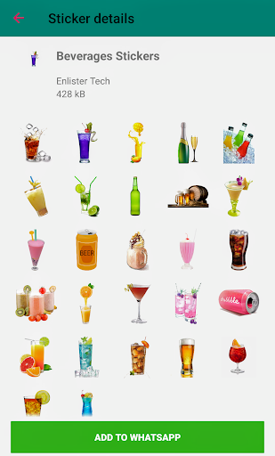 WAStickers Yummy Food Stickers - Image screenshot of android app