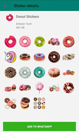 WAStickers Yummy Food Stickers - Image screenshot of android app