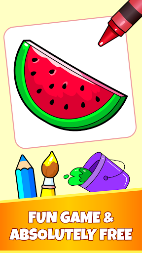 Fruits Coloring Pages - Game for Preschool Kids - Image screenshot of android app