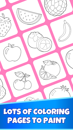 Fruits Coloring Pages - Game for Preschool Kids - عکس برنامه موبایلی اندروید