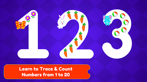 Tracing Numbers 123 & Counting Game for Kids - Gameplay image of android game