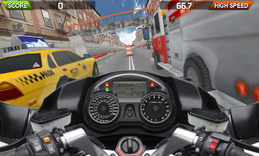 MOTO Furious HD - Gameplay image of android game