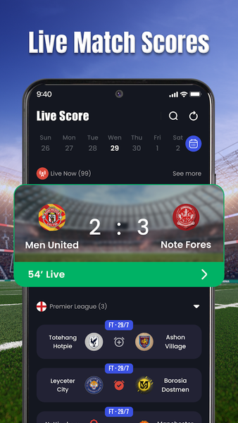 All Football Live Score - عکس برنامه موبایلی اندروید