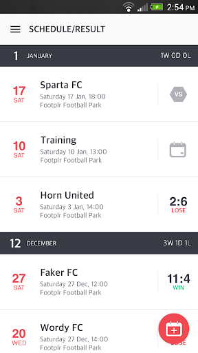 Footplr for team manager - Image screenshot of android app