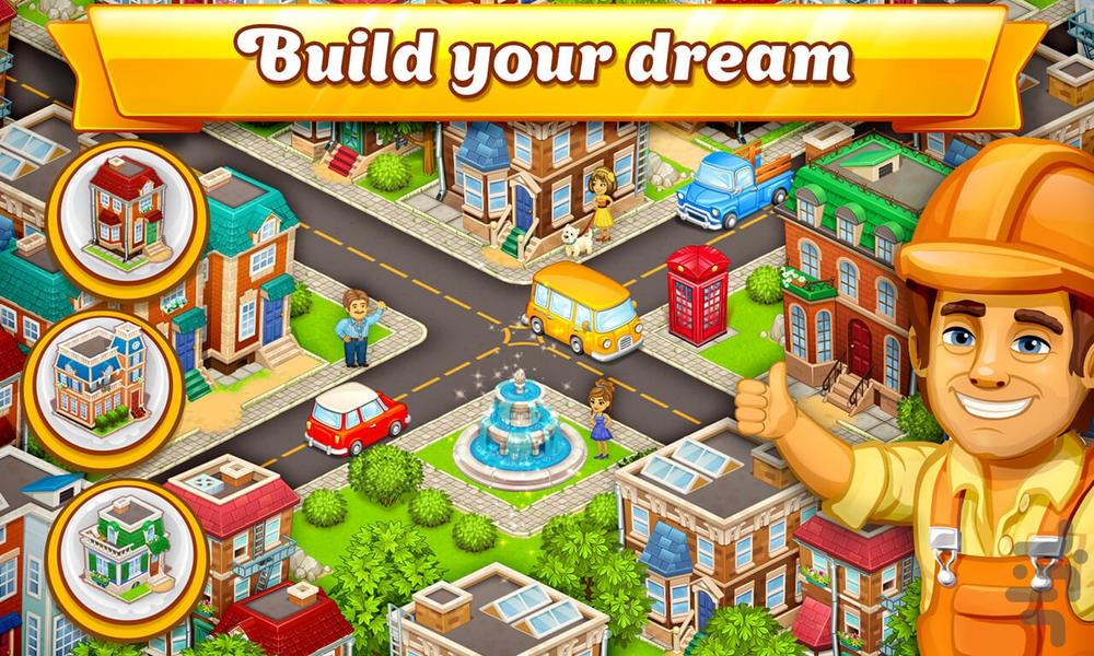 Cartoon City: farm to village - Gameplay image of android game
