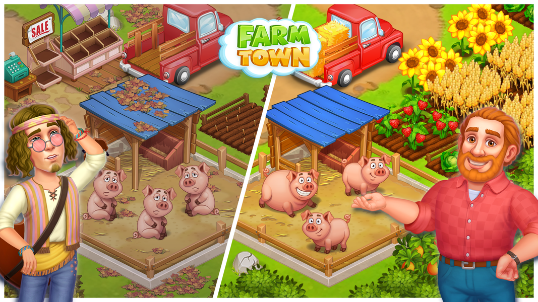 Farm Town - Family trip story - عکس بازی موبایلی اندروید
