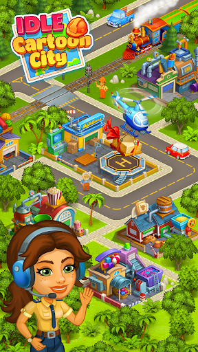 Idle Cartoon City Empire:Miner,Supermarket,Farming - Gameplay image of android game