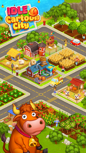 Idle Cartoon City Empire:Miner,Supermarket,Farming - عکس بازی موبایلی اندروید